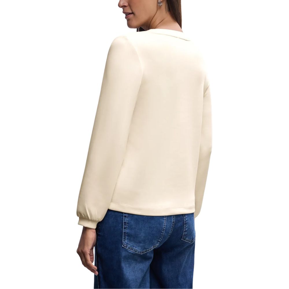 Street One Beige Modal Sweatshirt