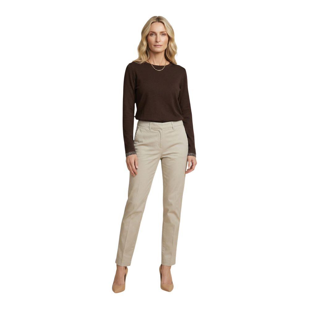 Street One Brown Cotton Long Sleeve T-Shirt