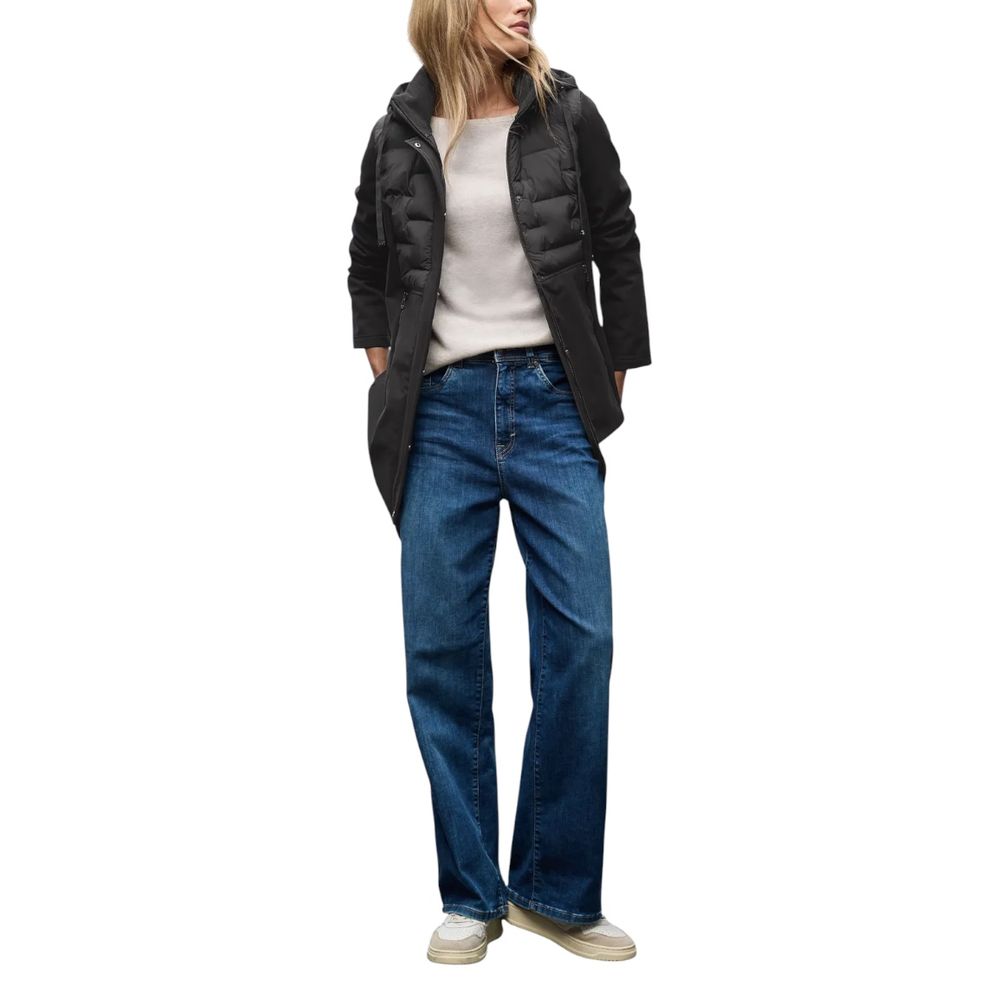 Street One Black Polyester Coat