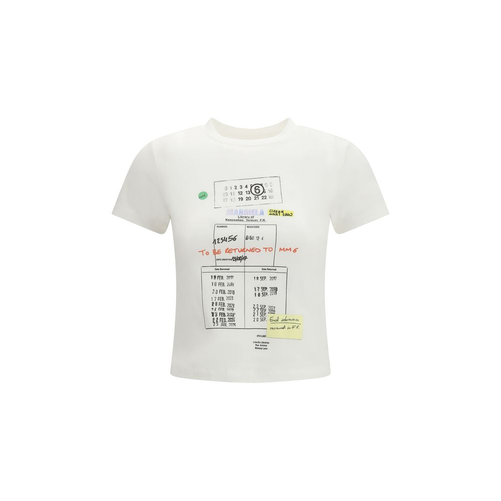 MM6 White Cotton T-Shirt
