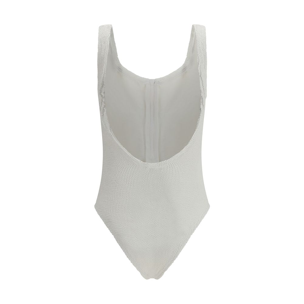 Hunza G White Polyamide One-Piece Swimsuit