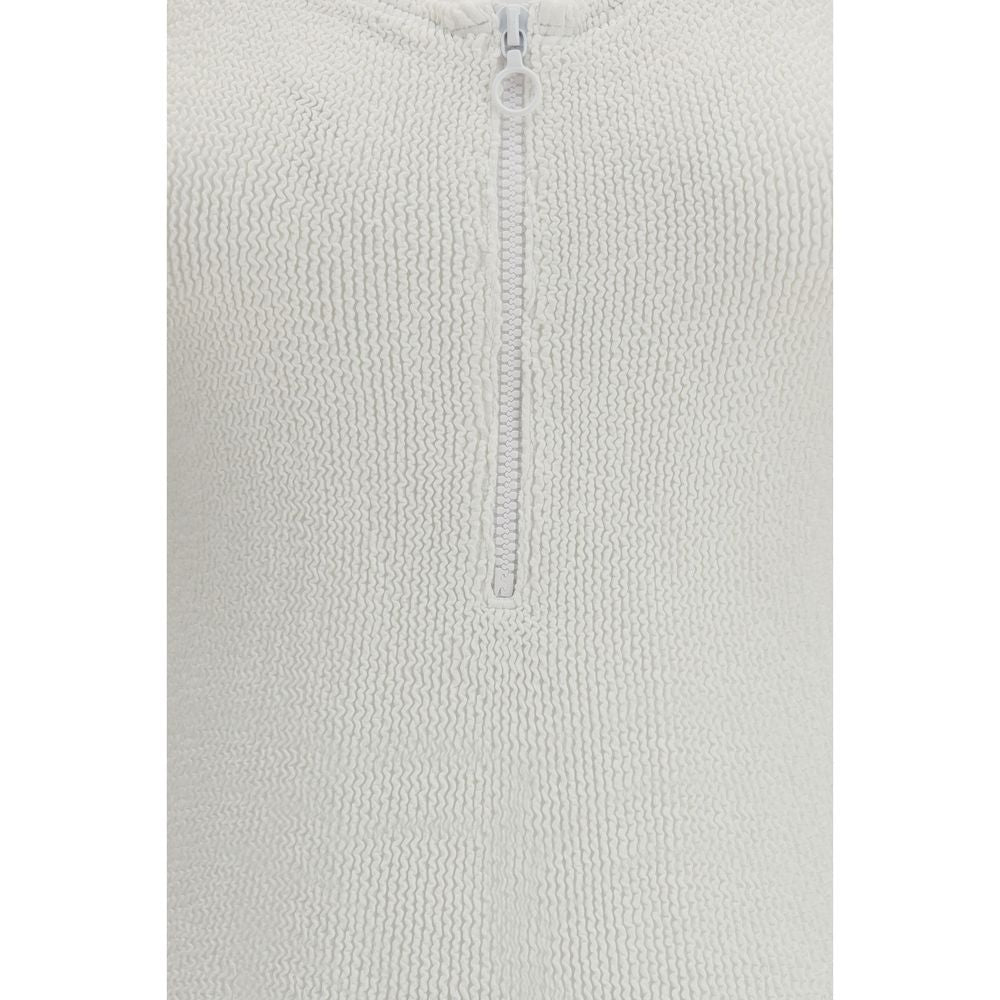 Hunza G White Polyamide One-Piece Swimsuit