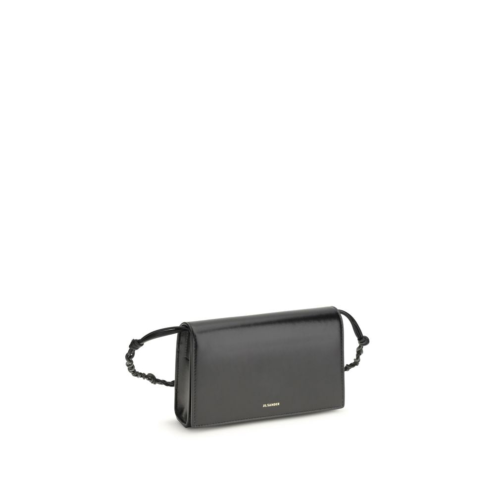 Jil Sander Black Calf Leather Bos Taurus Wallet