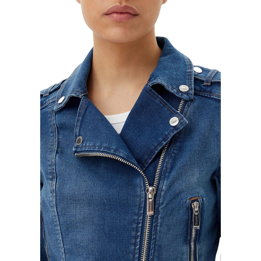 Morgan De Toi Blue Cotton Denim Jacket