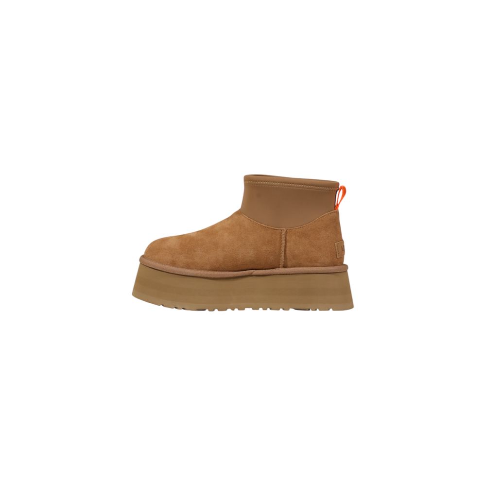 UGG Beige Suede Leather Ankle Boots