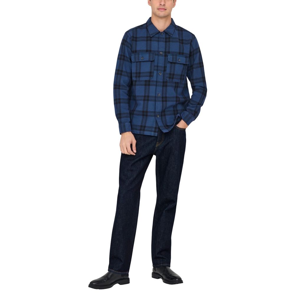 Only & Sons Blue Recycled Cotton Slim Fit Jeans