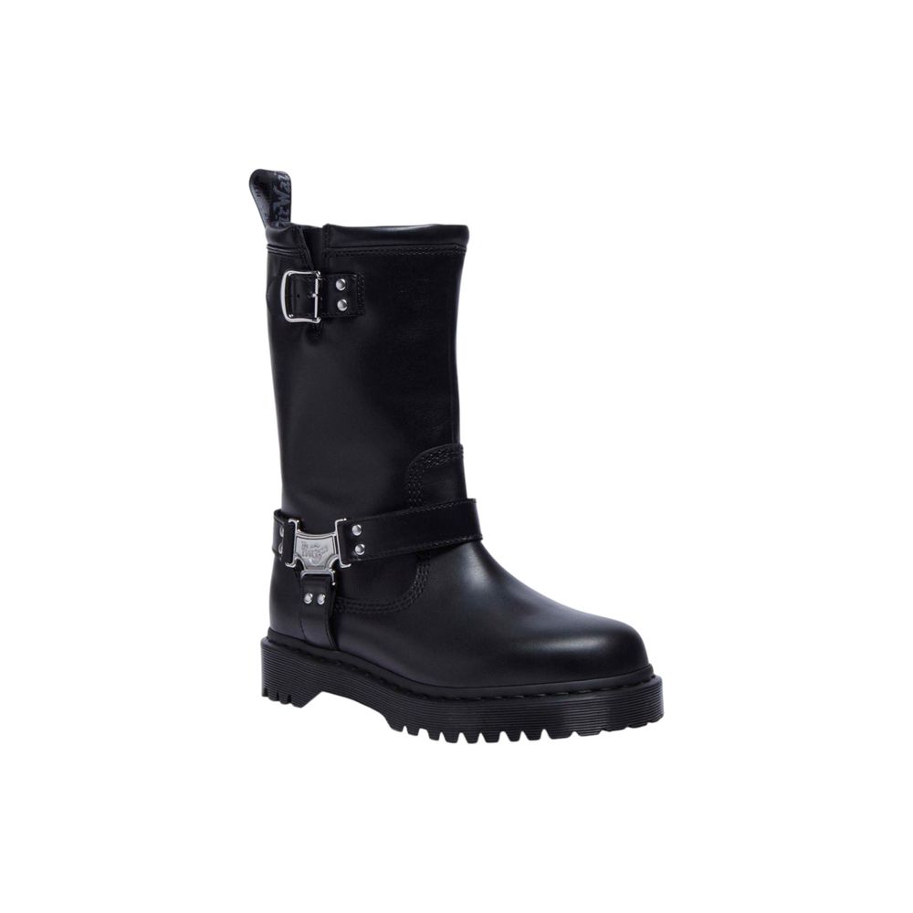 Dr. Martens Black Leather Lace-Up Boots
