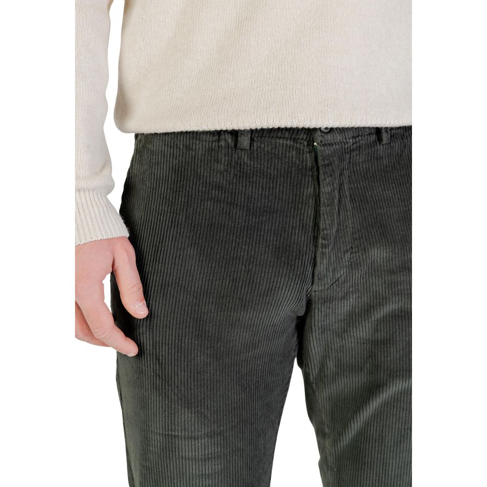 Borghese Green Cotton Casual Pants