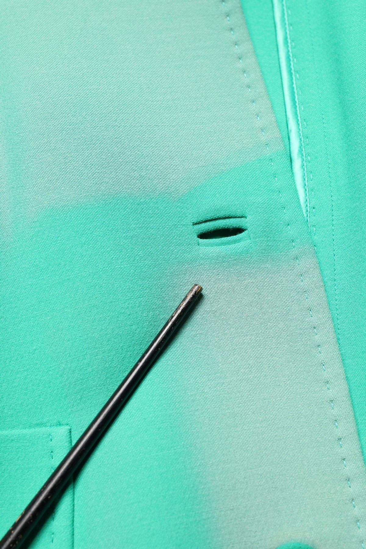 Dolce & Gabbana Green Buttoned Down Belt Trench Coat Jacket