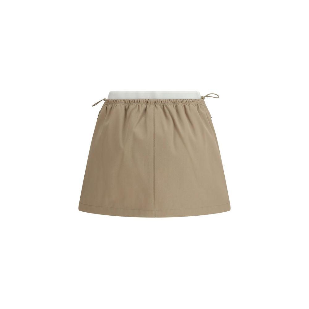 Alexander Wang Beige Cotton Mini Skirt