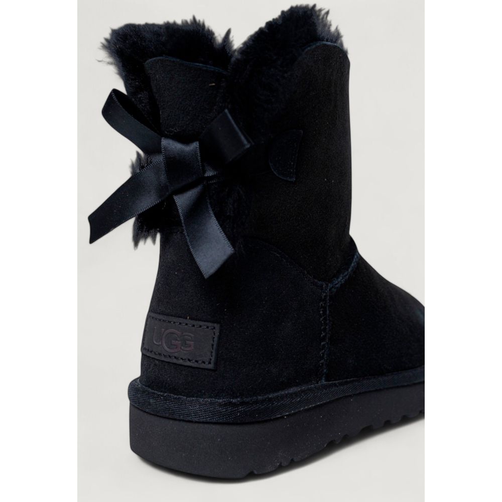 UGG Black Suede Leather Ankle Boots