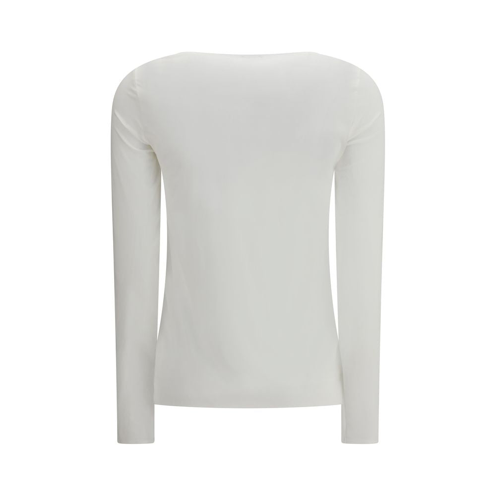 Wolford White Modal Long Sleeve T-Shirt
