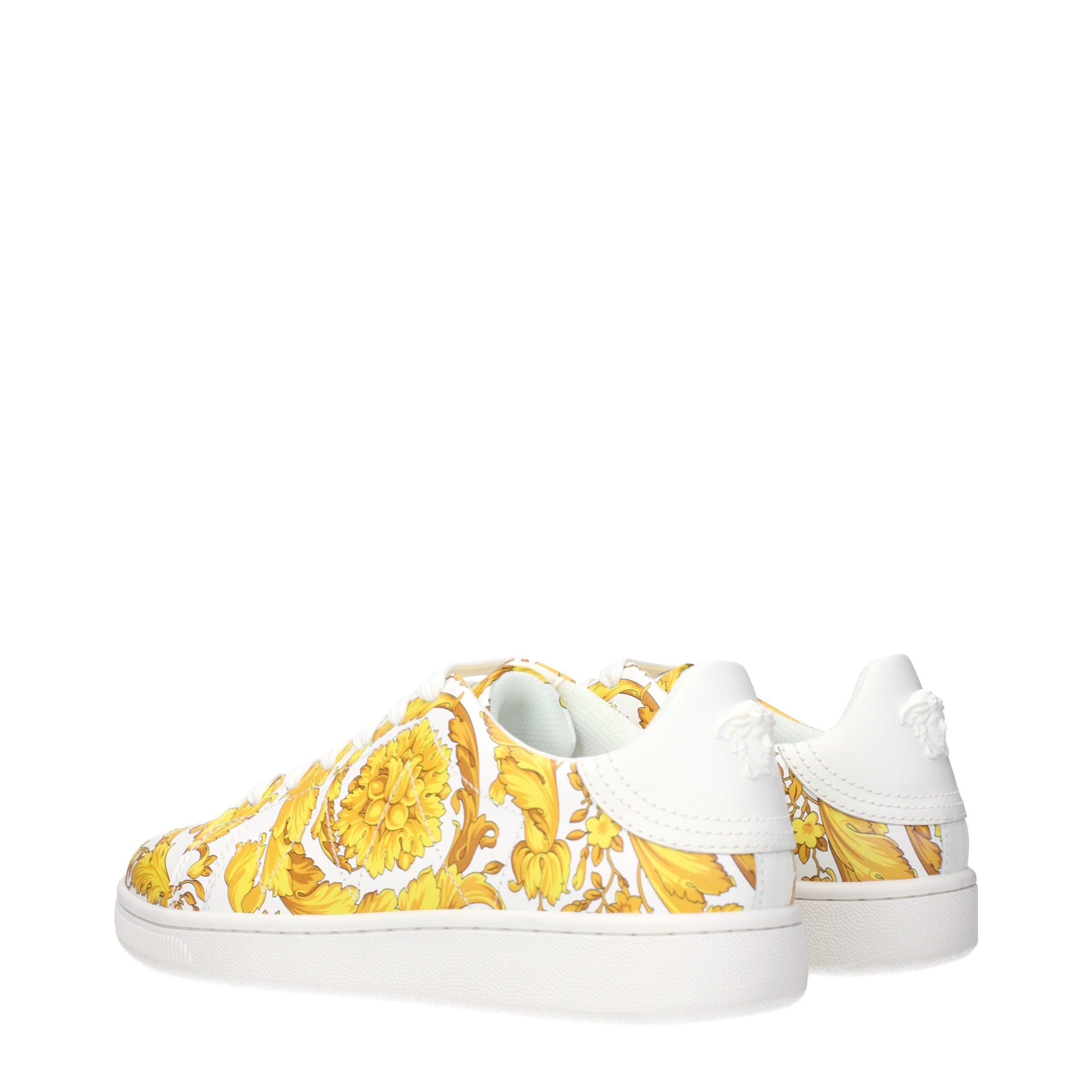 Versace White Leather Sneakers