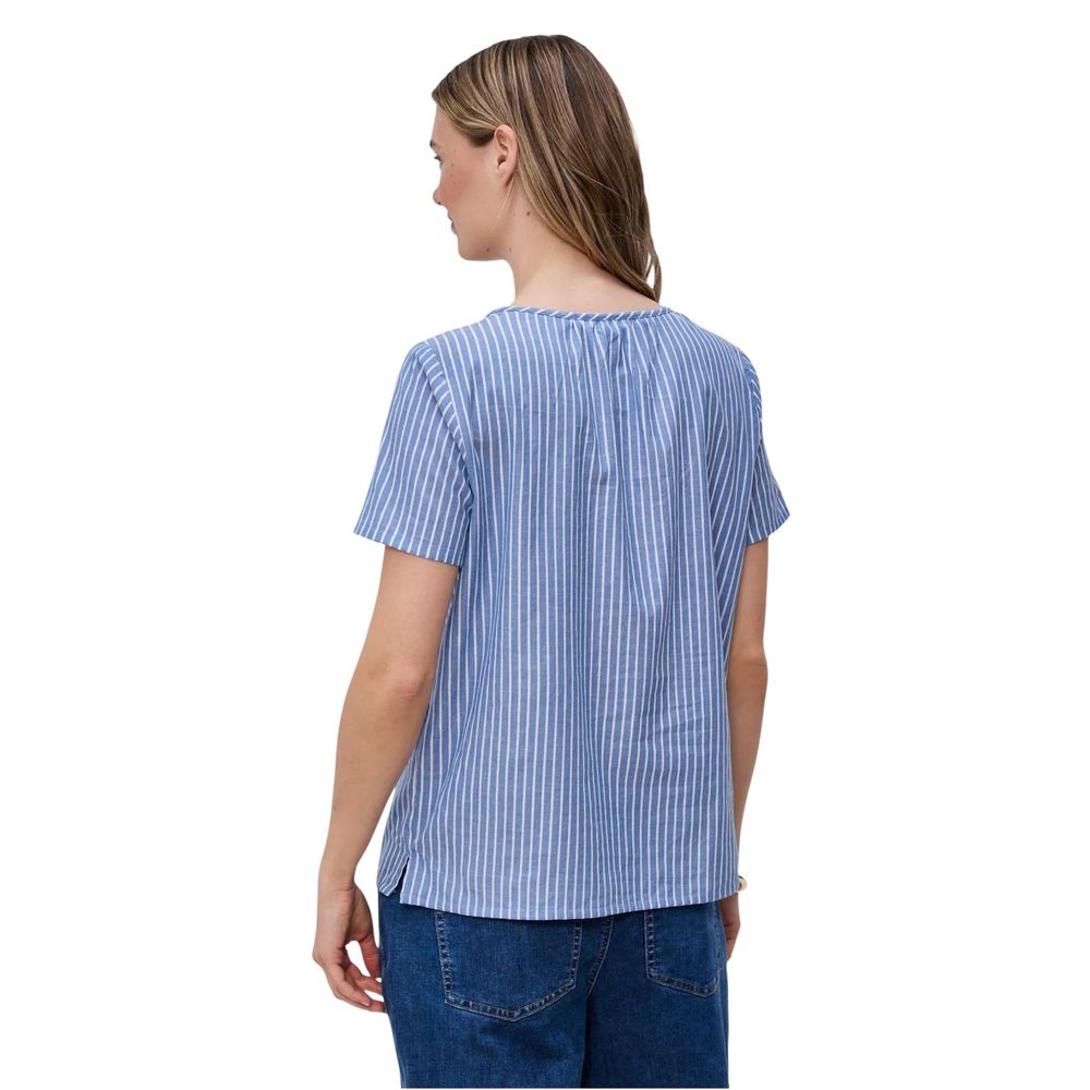 Street One Blue Cotton Blouse