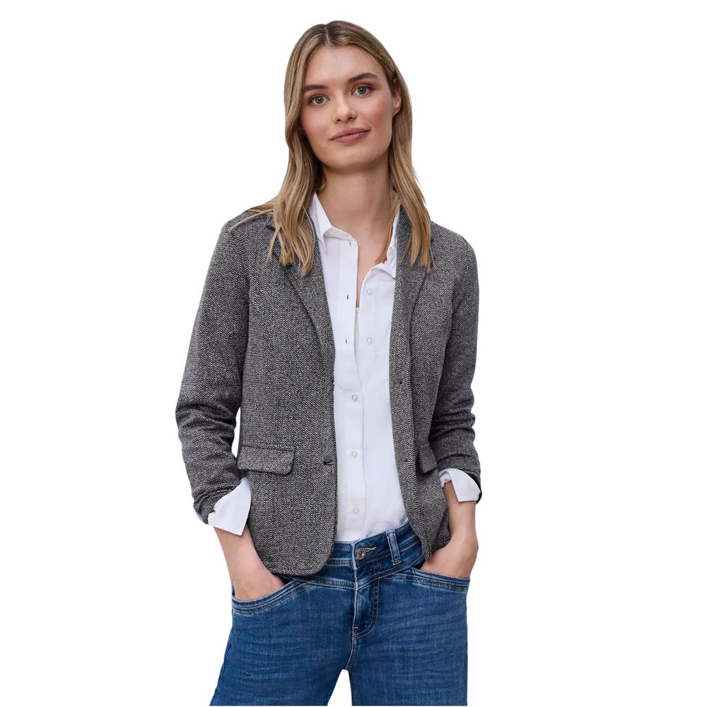 Street One Blue Polyester Blazer
