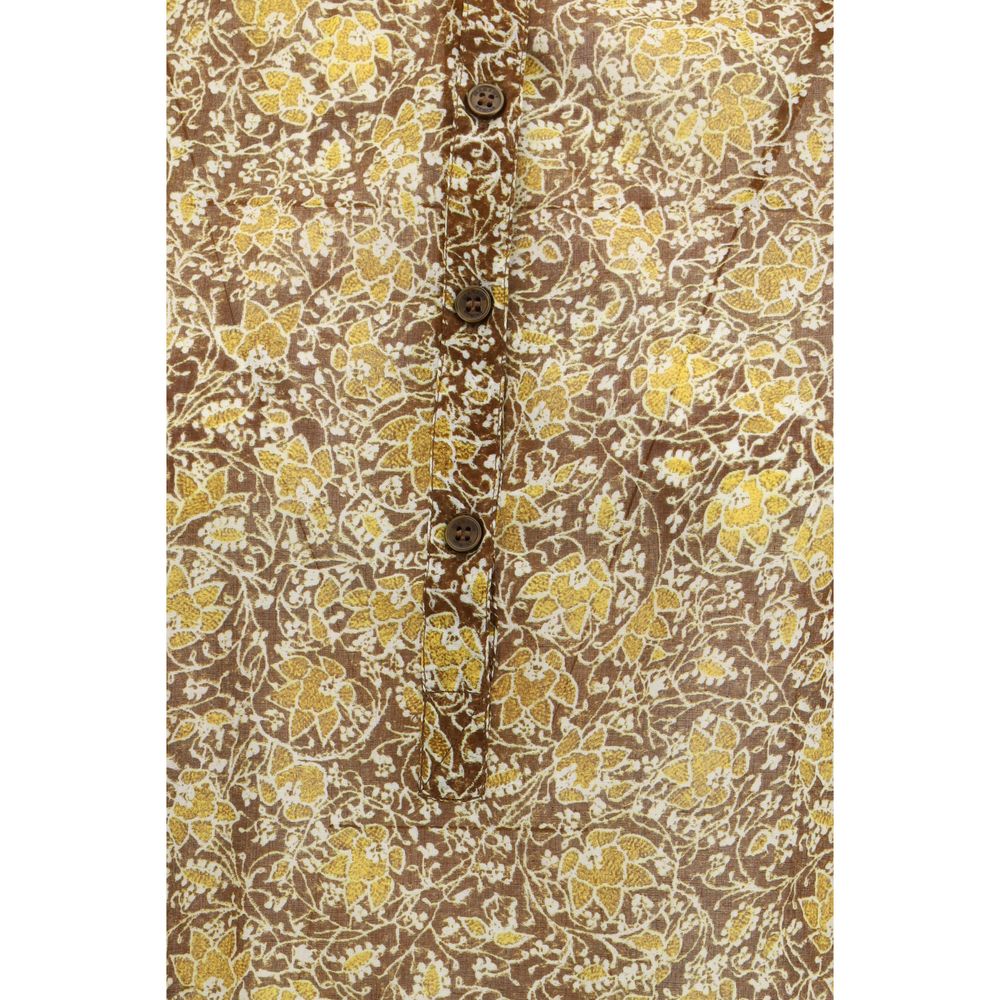 Marant Etoile Bicolor Cotton Pattern Shirt