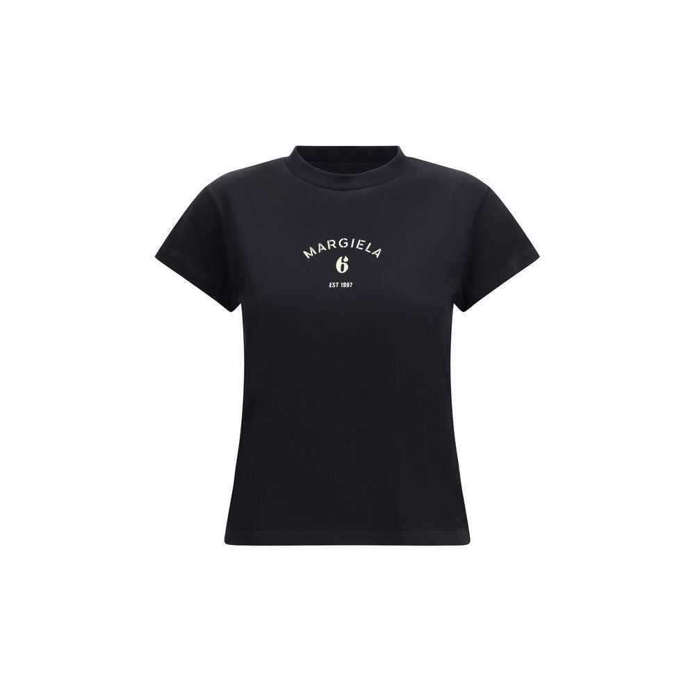 MM6 Black Cotton T-Shirt