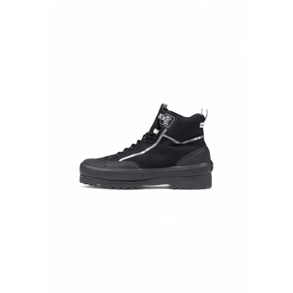 Superga Black Fabric Athletic Sneakers