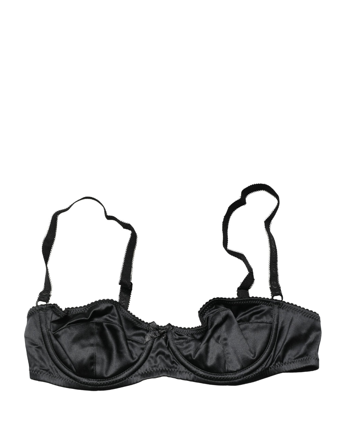 Dolce & Gabbana Black Semi-Pad Underwire Balconette Bra Underwear