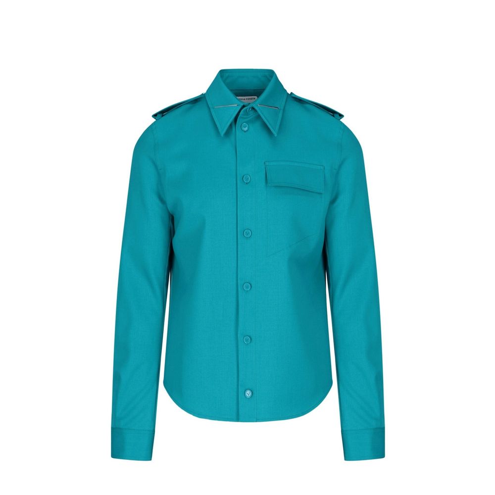 Bottega Veneta Bicolor Elastane Dress Shirt