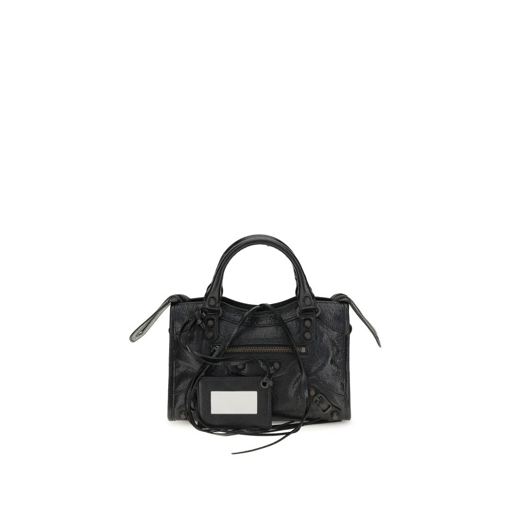 Balenciaga Black Lamb Ovis Aries Aries Shoulder Bag