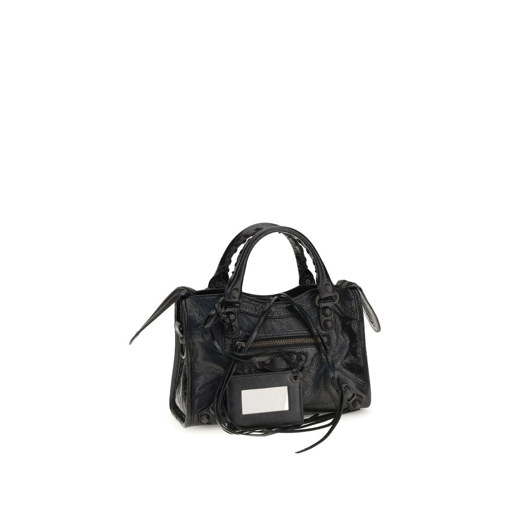 Balenciaga Black Lamb Ovis Aries Aries Shoulder Bag