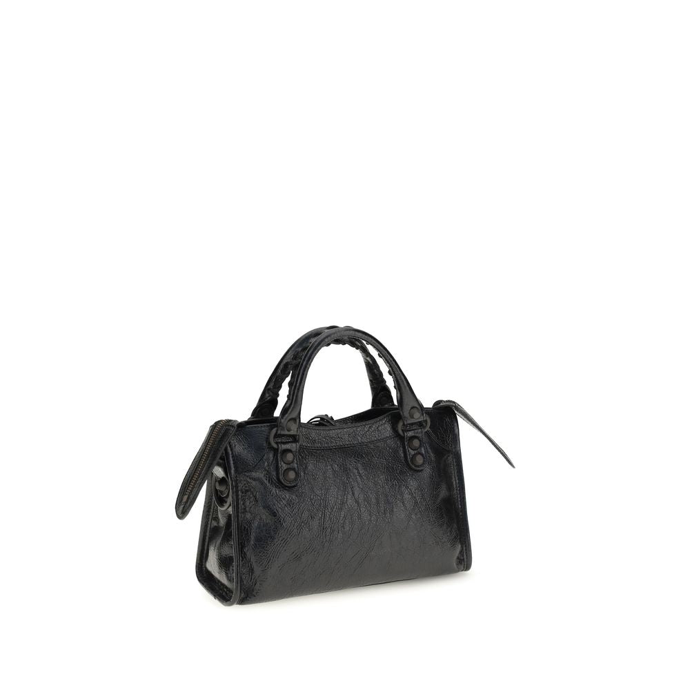 Balenciaga Black Lamb Ovis Aries Aries Shoulder Bag