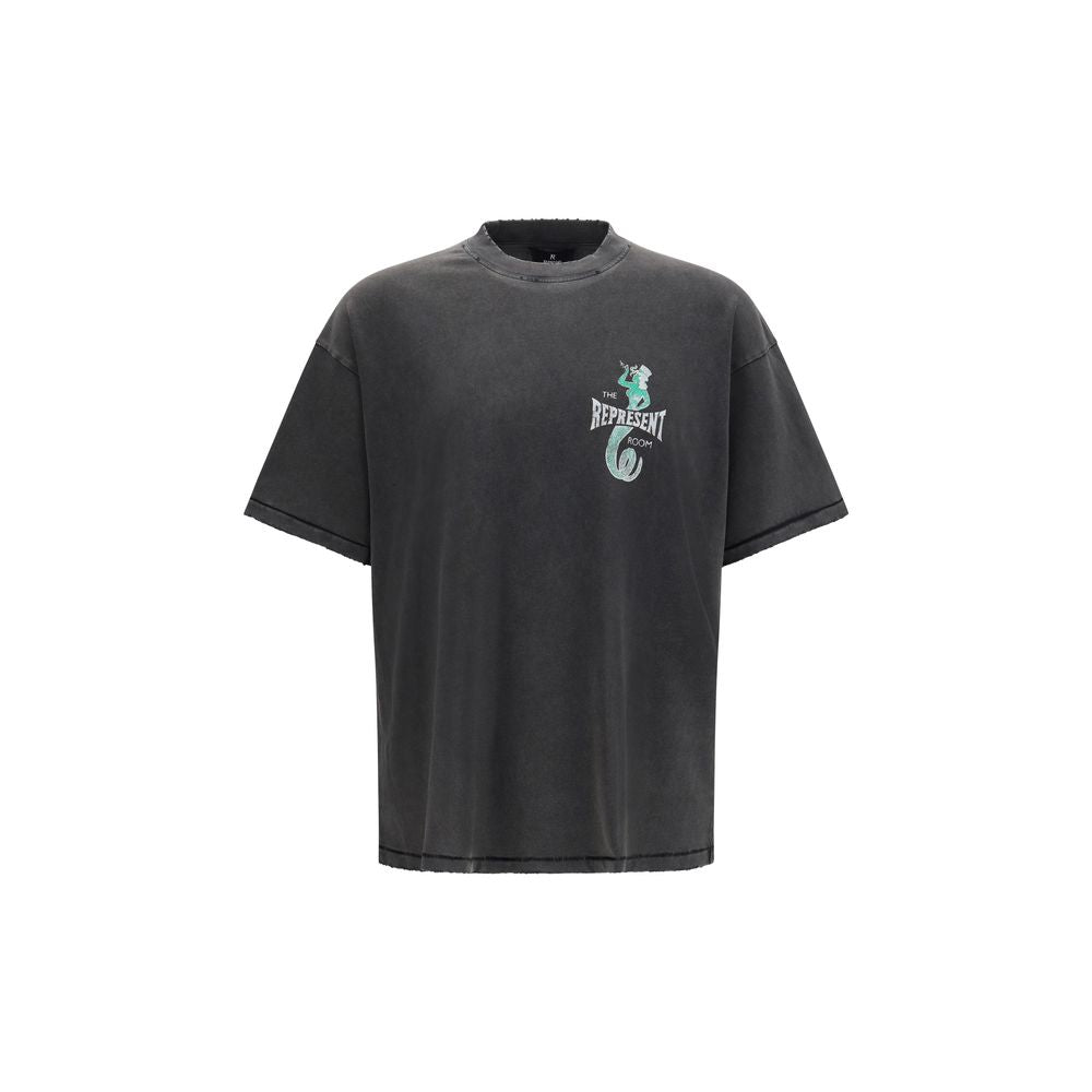 Represent Gray Cotton T-Shirt