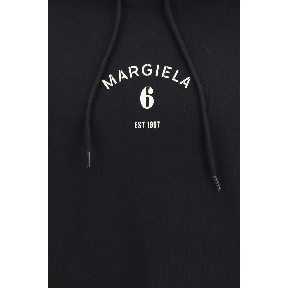 MM6 Black Cotton Sweatshirt
