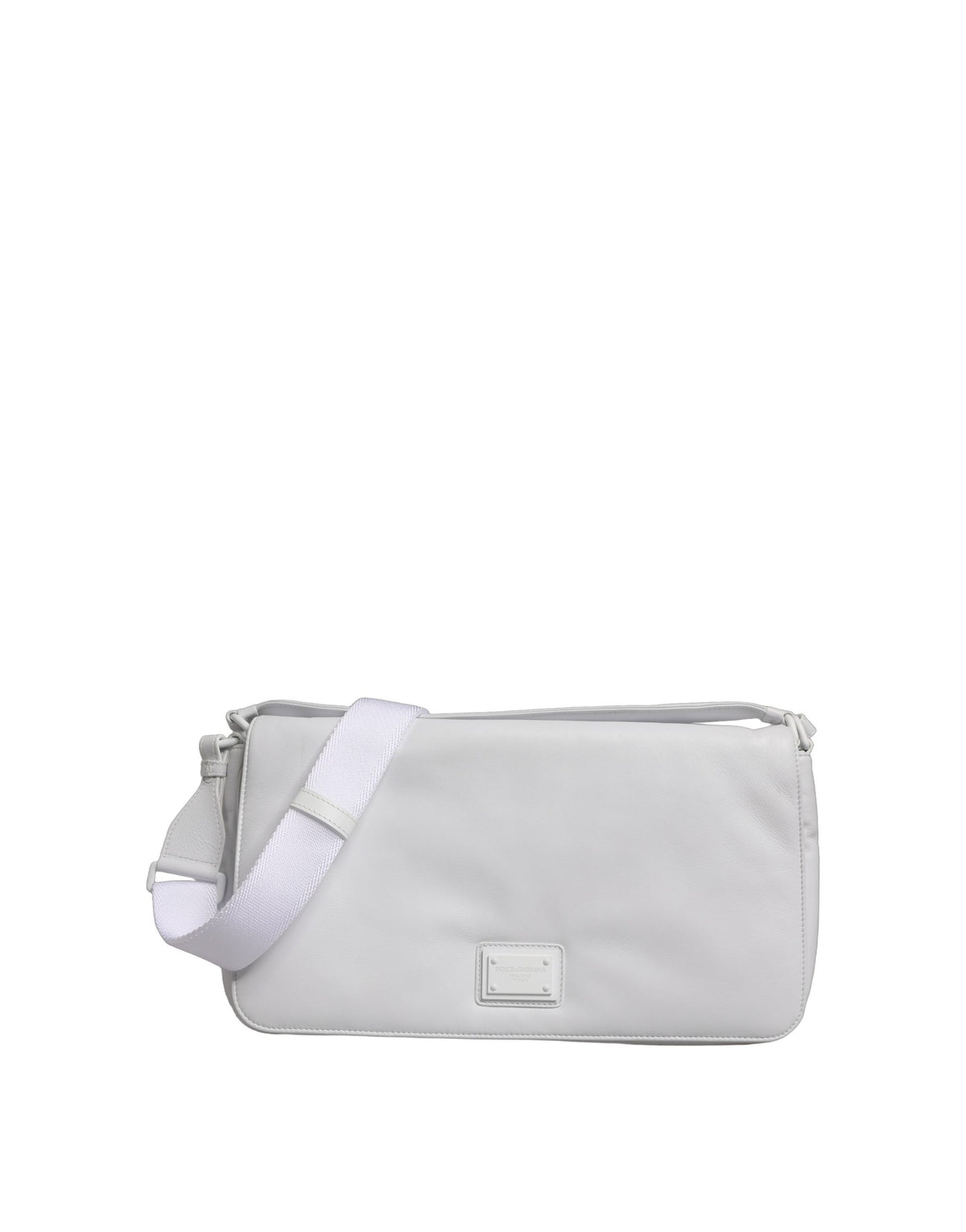 Dolce & Gabbana White Logo Plaque Crossbody Shoulder Borse Women Bag