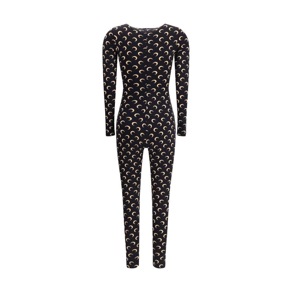 Marine Serre Brown Polyamide Jumpsuit
