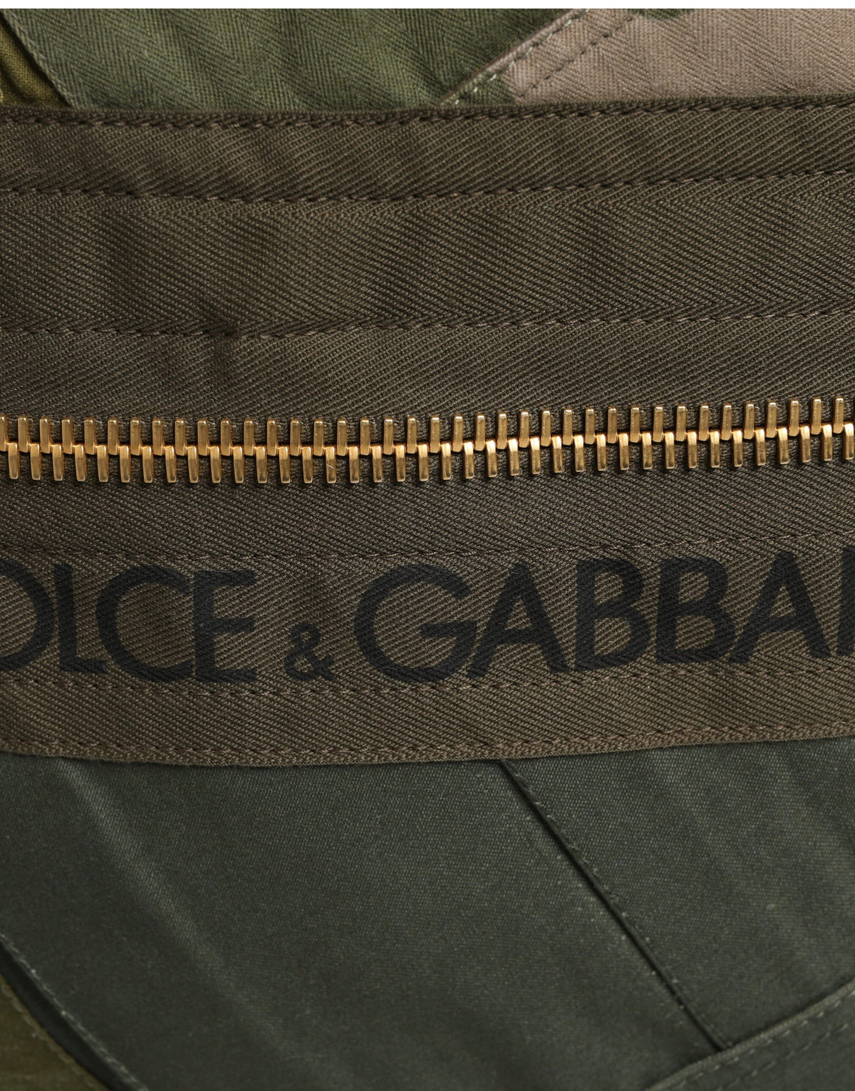 Dolce & Gabbana Military Green Patchwork Rucksack Backpack Borse Men Bag