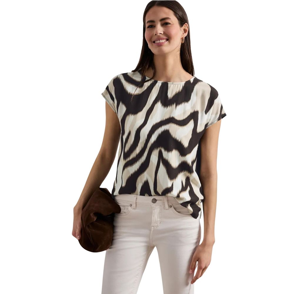 Street One Brown Viscose T-Shirt