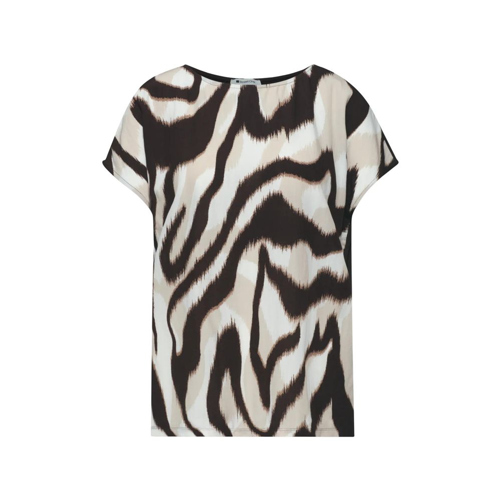 Street One Brown Viscose T-Shirt