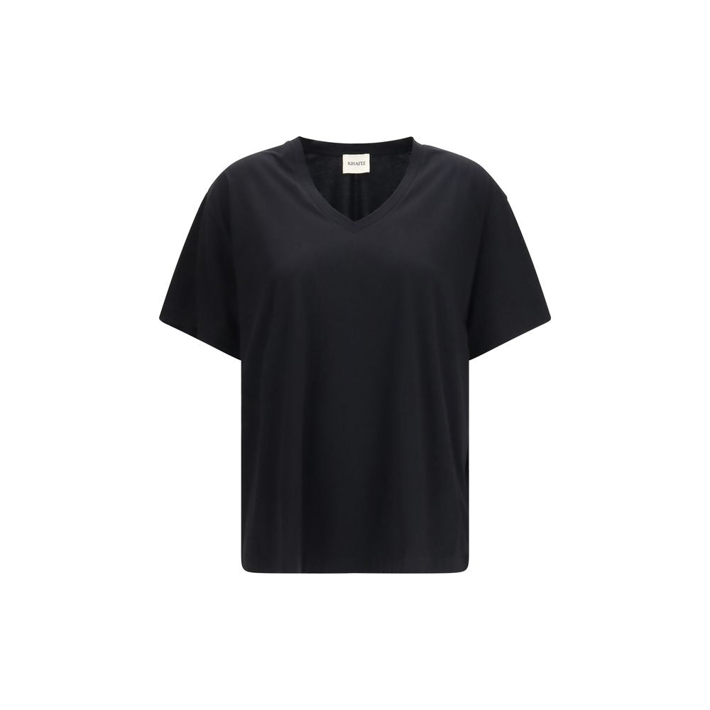 Khaite Black Cotton T-Shirt