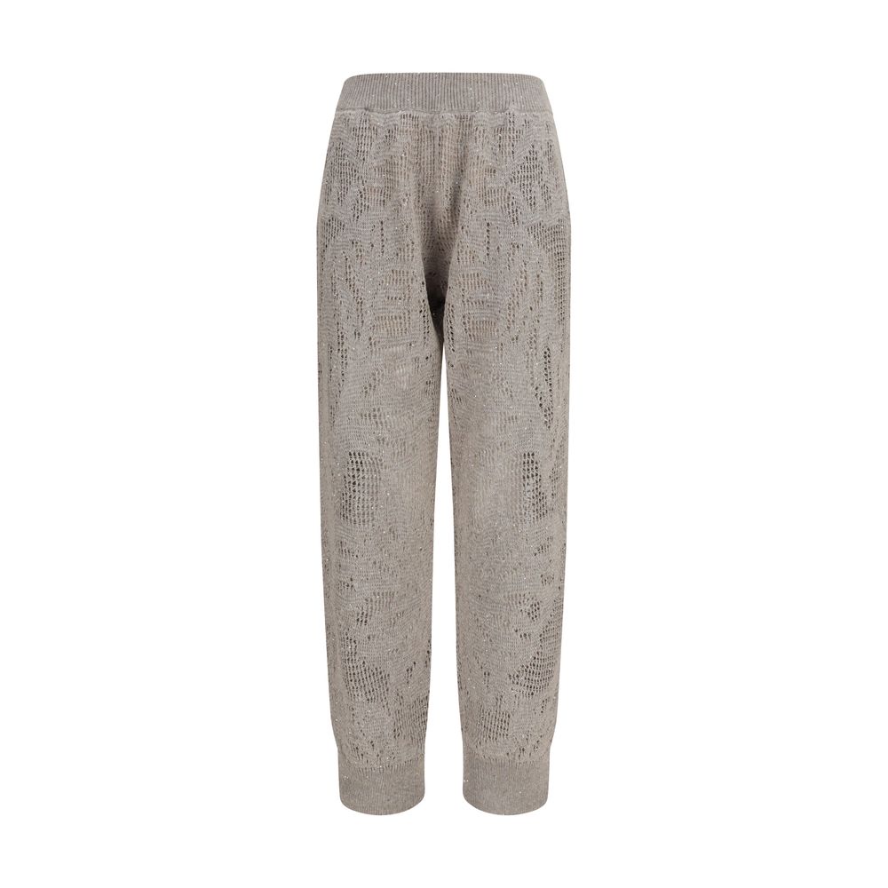 Brunello Cucinelli Beige Linen Casual Pants