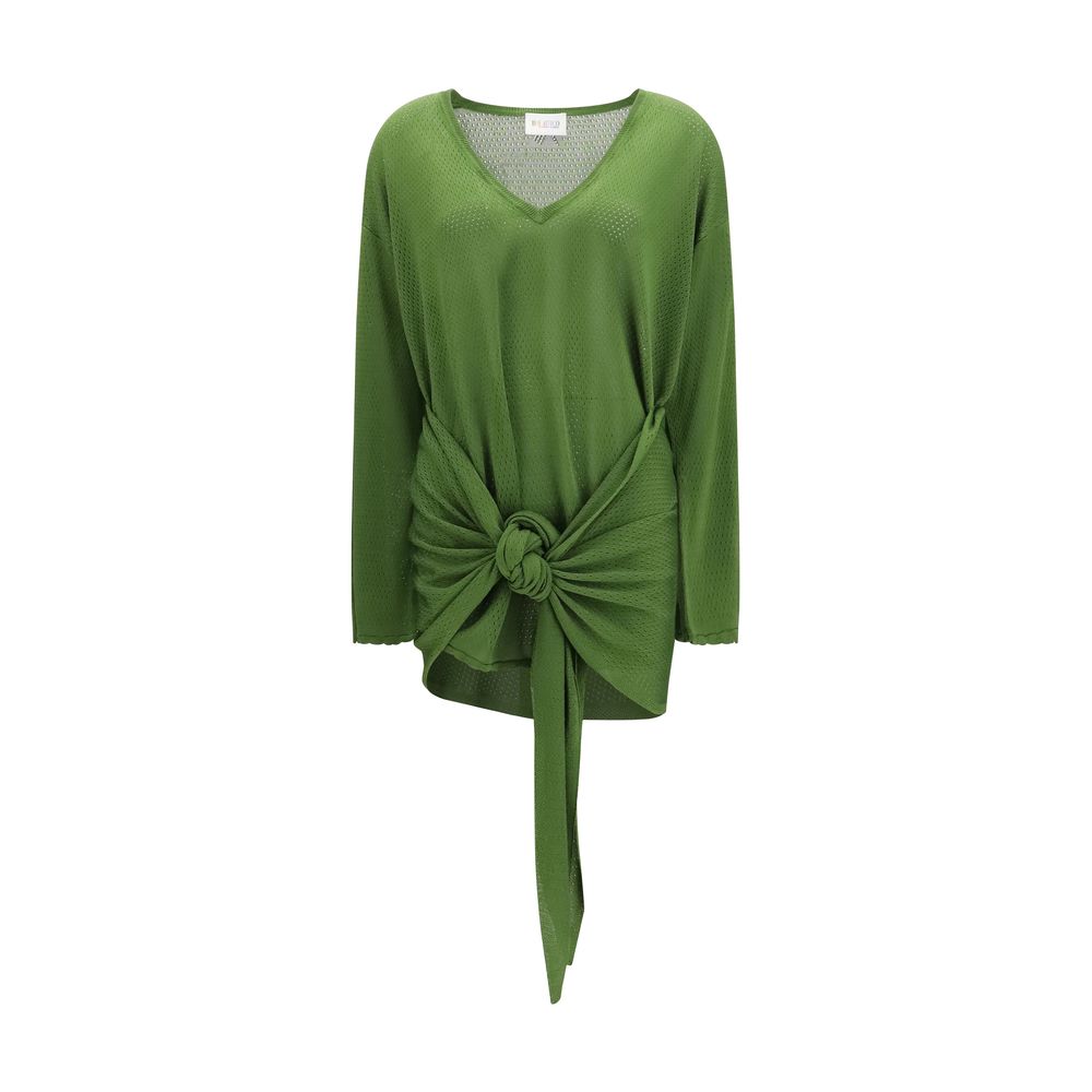 The Attico Bicolor Viscose Casual Dress