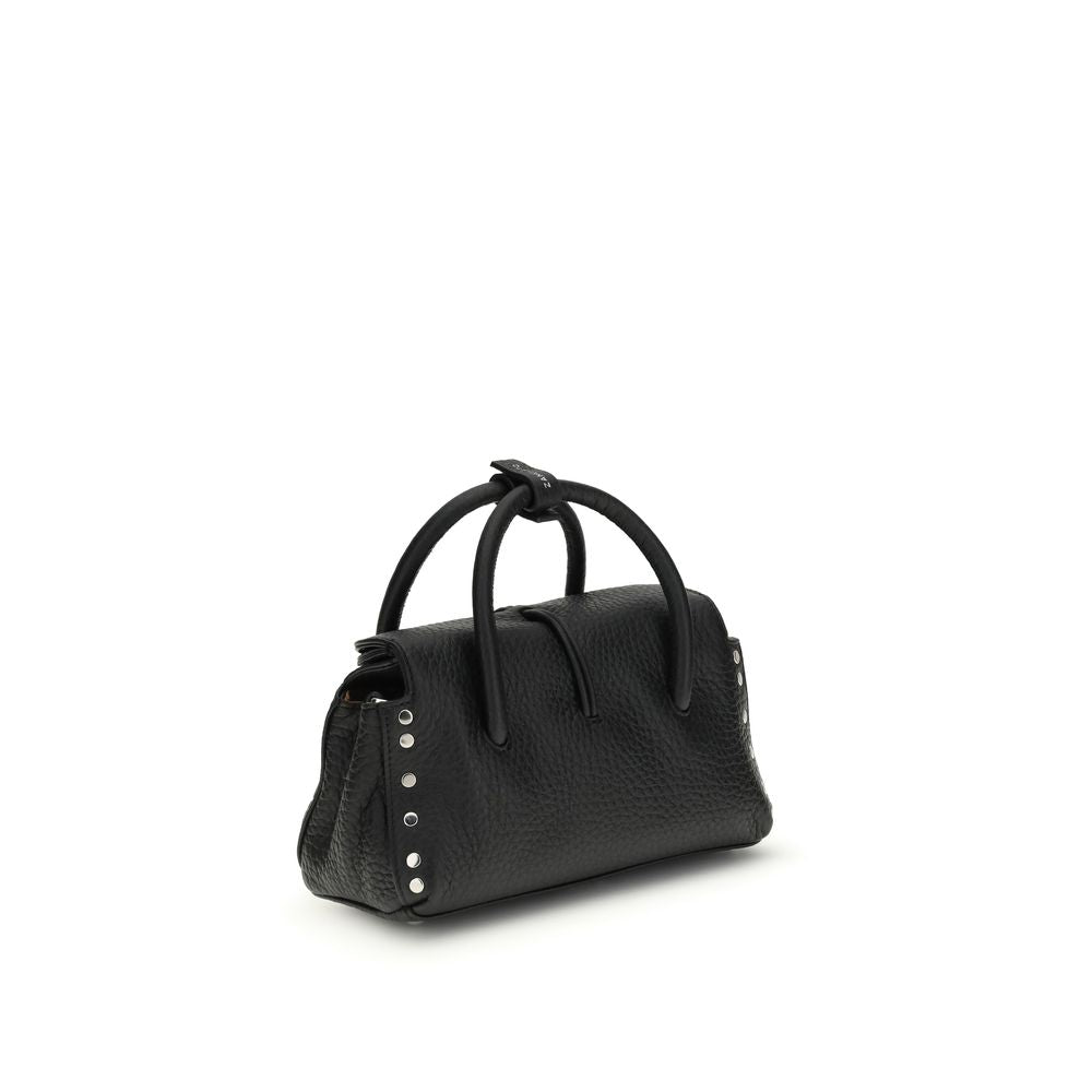 Zanellato Black Calf Leather Bos Taurus Handbag