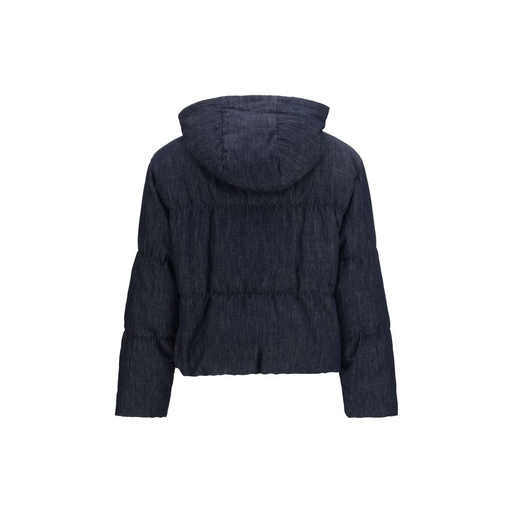 Brunello Cucinelli Blue Cotton Shell Jacket