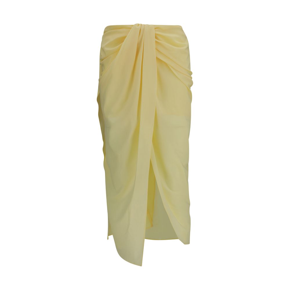Jacquemus Bicolor Polyester Midi Skirt