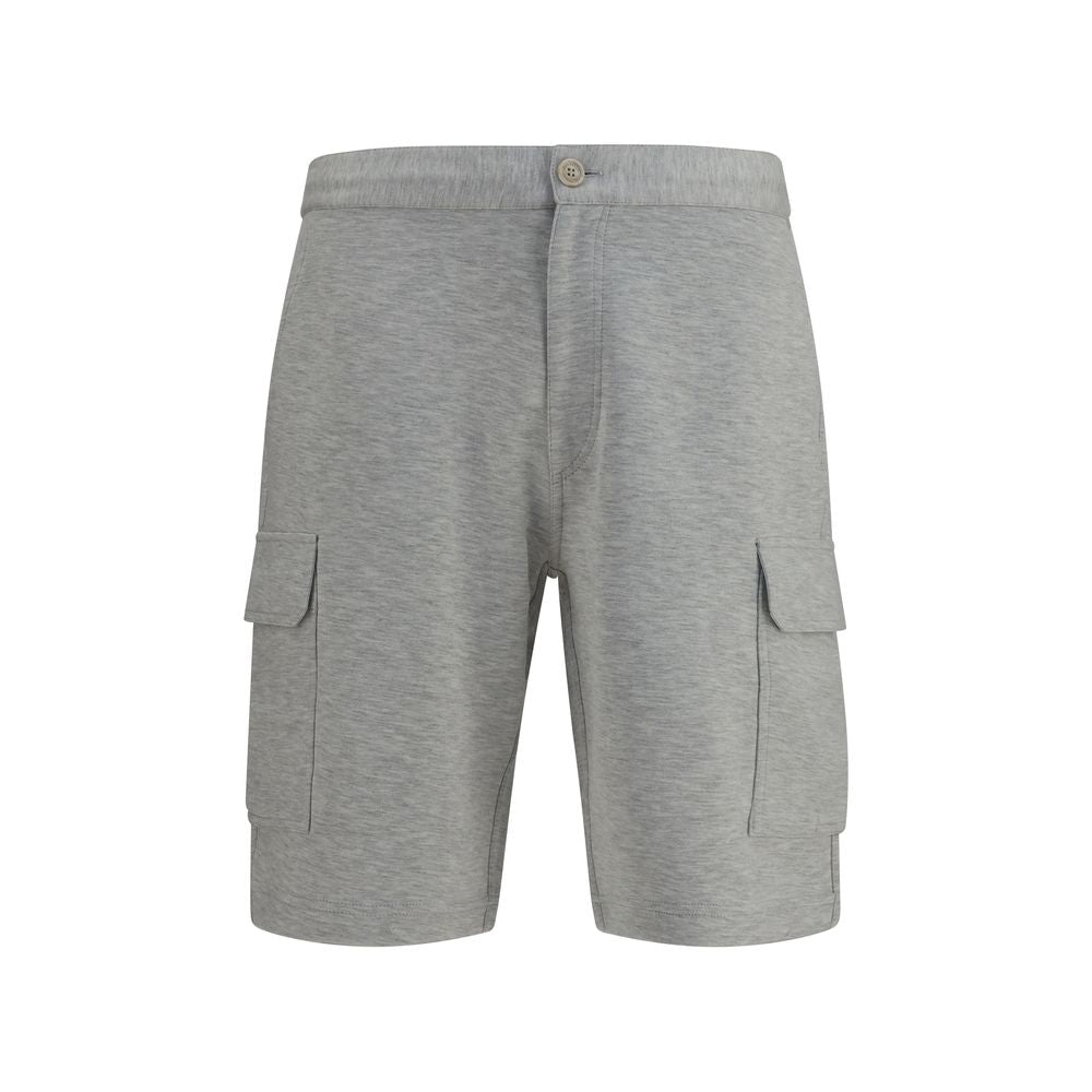 Brunello Cucinelli Gray Cotton Bermuda Shorts