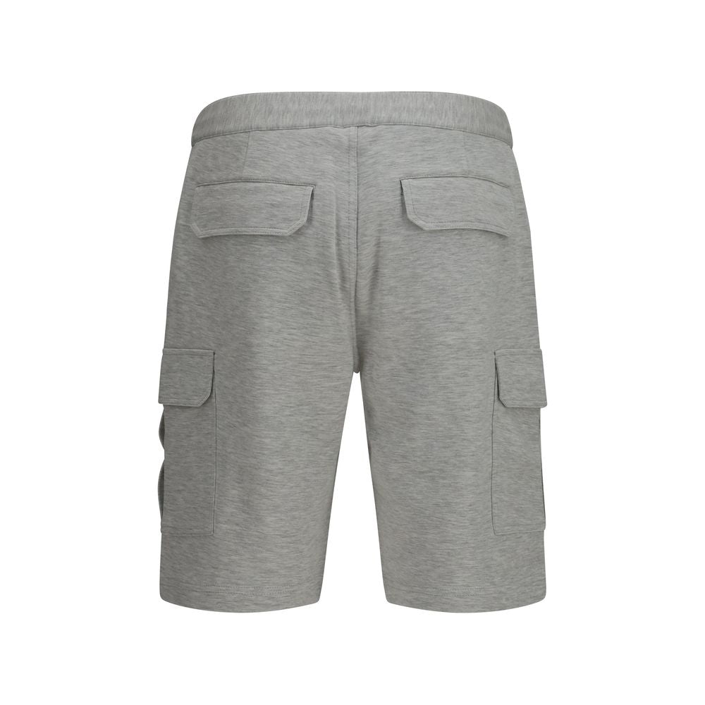 Brunello Cucinelli Gray Cotton Bermuda Shorts