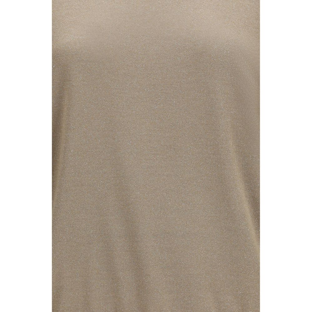 Brunello Cucinelli Beige Cashmere T-Shirt