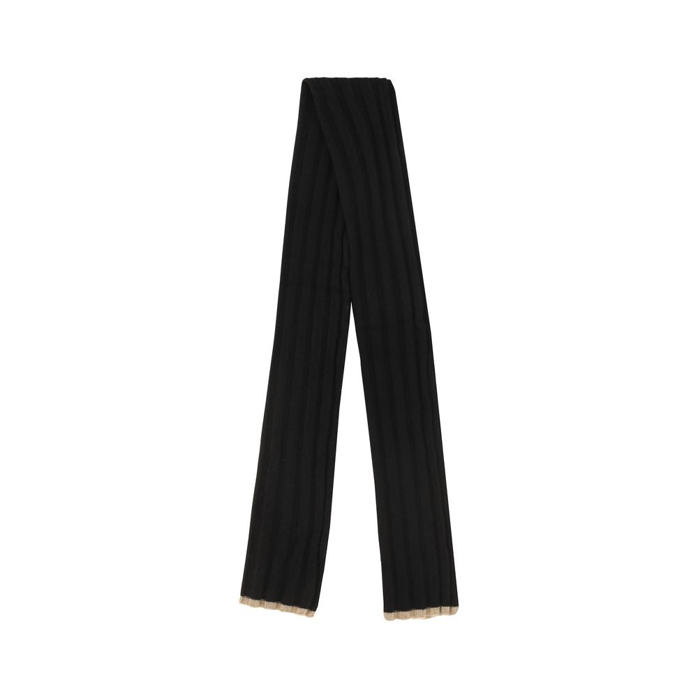 Brunello Cucinelli Black Cashmere Scarf