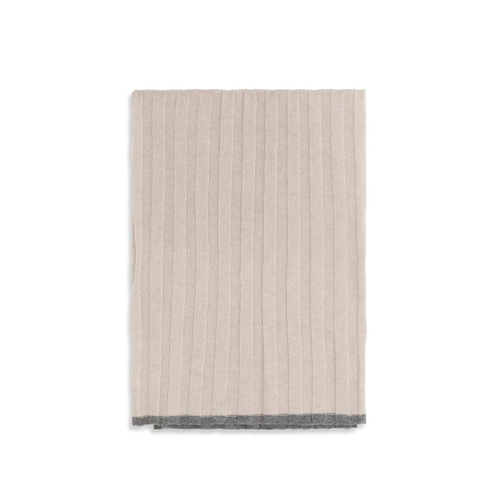 Brunello Cucinelli Beige Cashmere Scarf