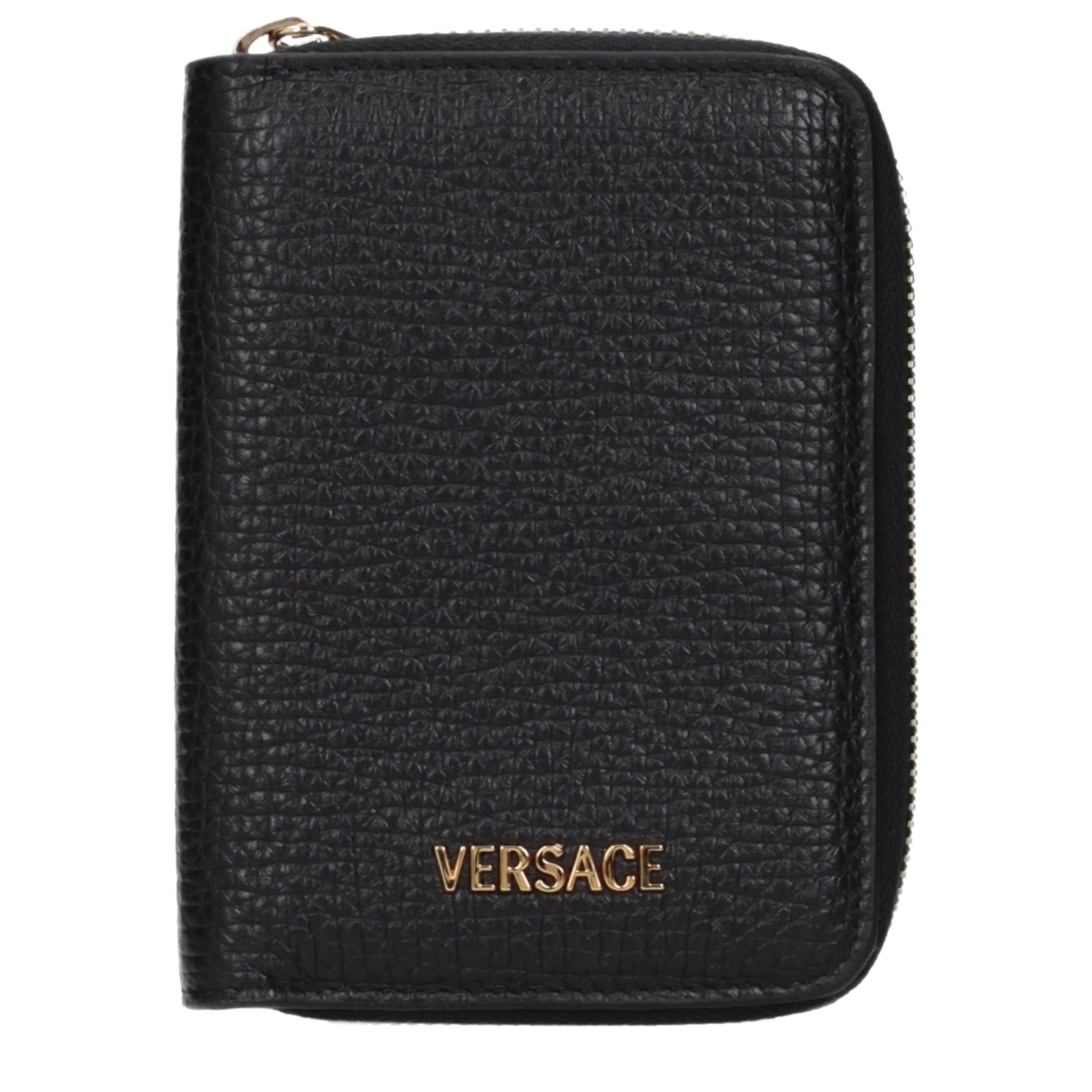 Versace Black Leather Wallet