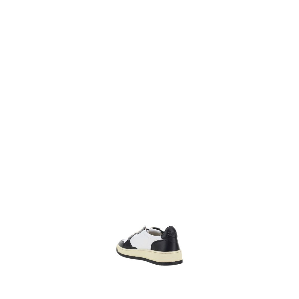 Autry White Calf Leather Bos Taurus Athletic Sneakers