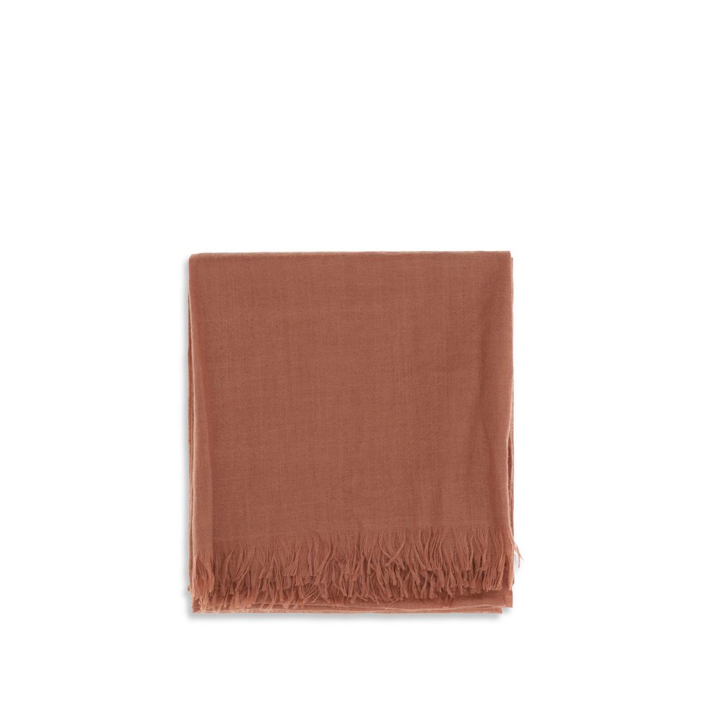 Brunello Cucinelli Orange Cashmere Scarf