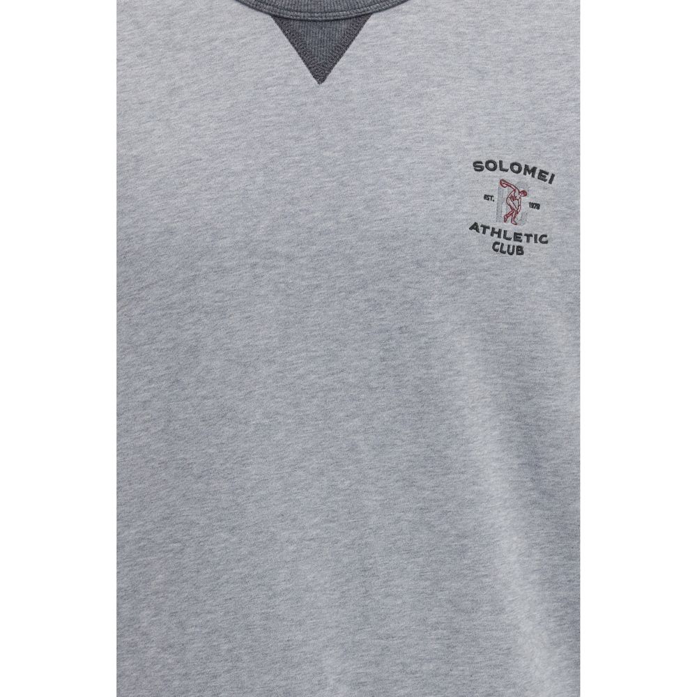 Brunello Cucinelli Gray Cotton Sweatshirt