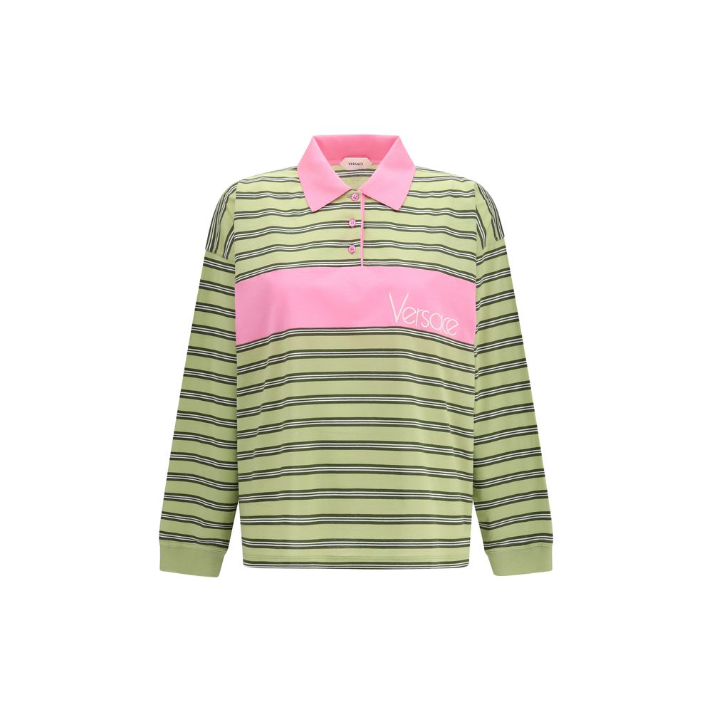 Versace Multicolor Cotton Polo Shirt